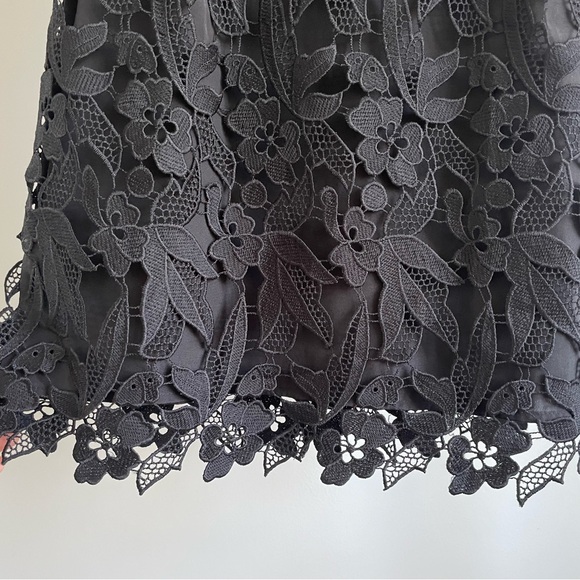 Topshop Floral Embroidered Black/ White Mini Dress - Picture 7 of 16